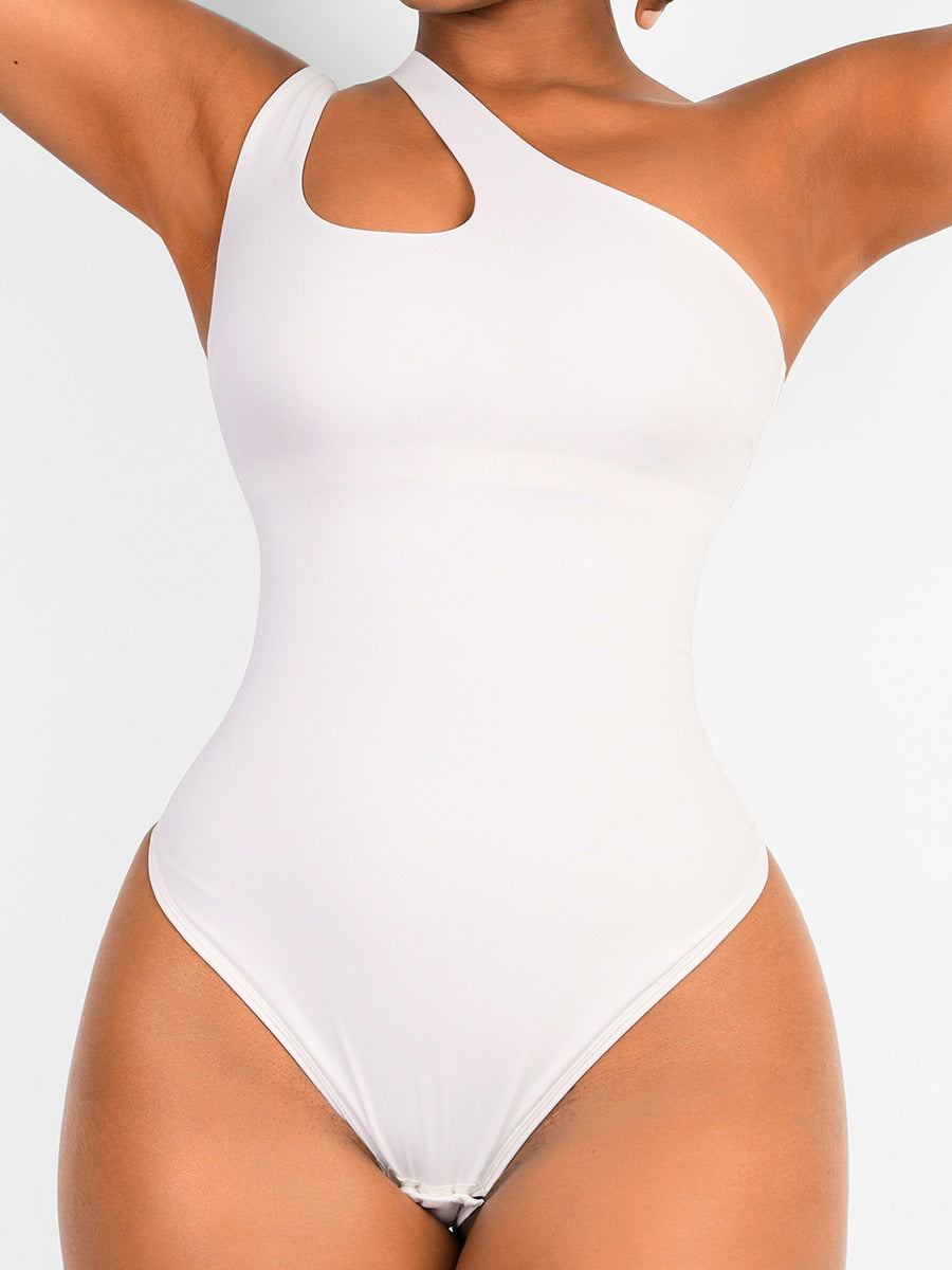 Power Curve One-Shoulder Bodysuit