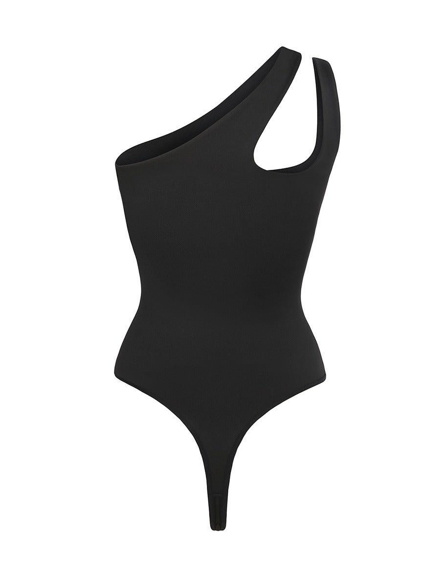 Power Curve One-Shoulder Bodysuit